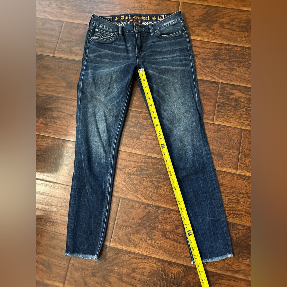 Rock Revival Flora mid-rise Ankle Skinny Jeans Women’s Size 27 - Picture 7 of 15
